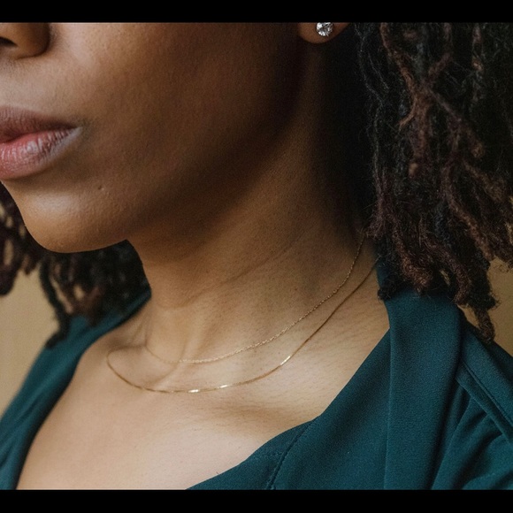 Valerie Madison 14k Gold Mini Box Chain Set - Picture 2 of 4